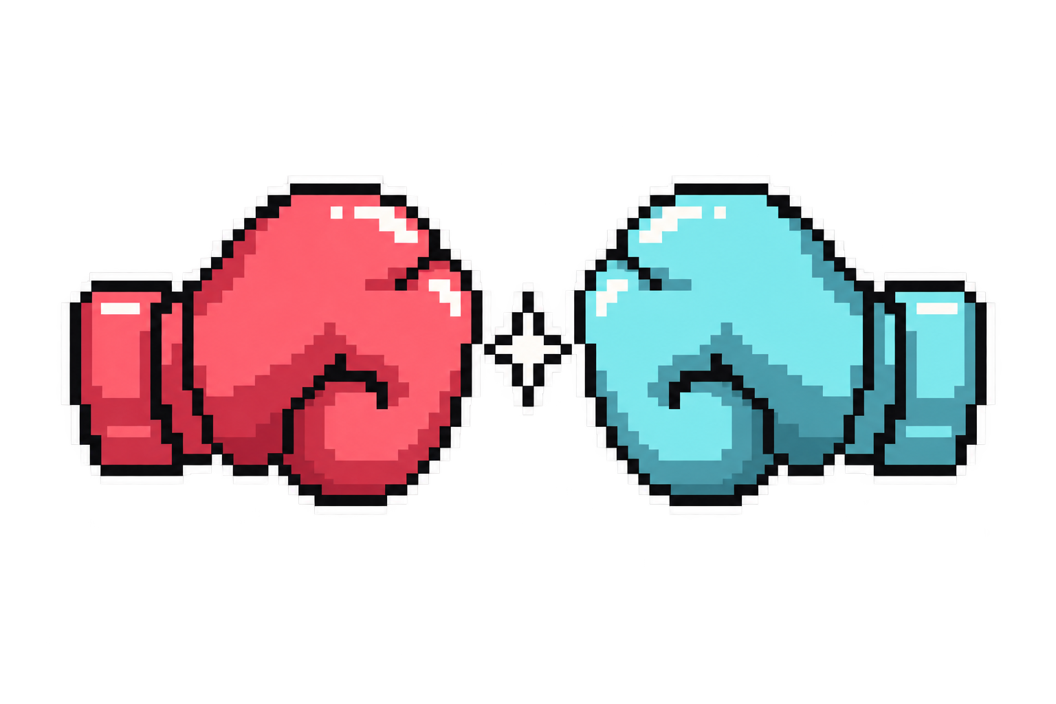 RIVAL opposing pixel boxing gloves